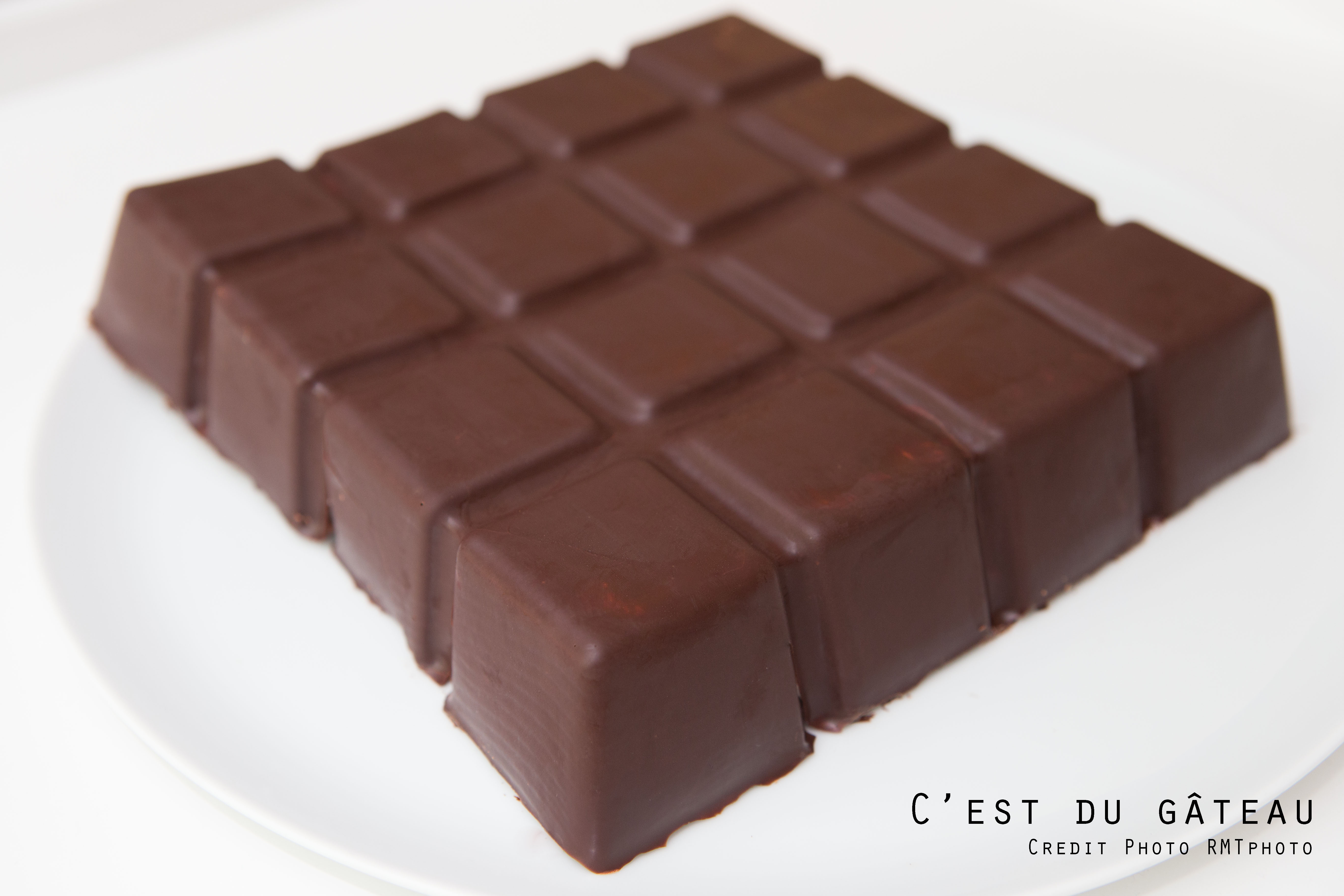 Crousti-fondant Noir et Blanc (Tablette de chocolat)